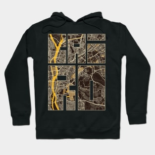 Cairo, Egypt City Map Typography - Pastel Hoodie